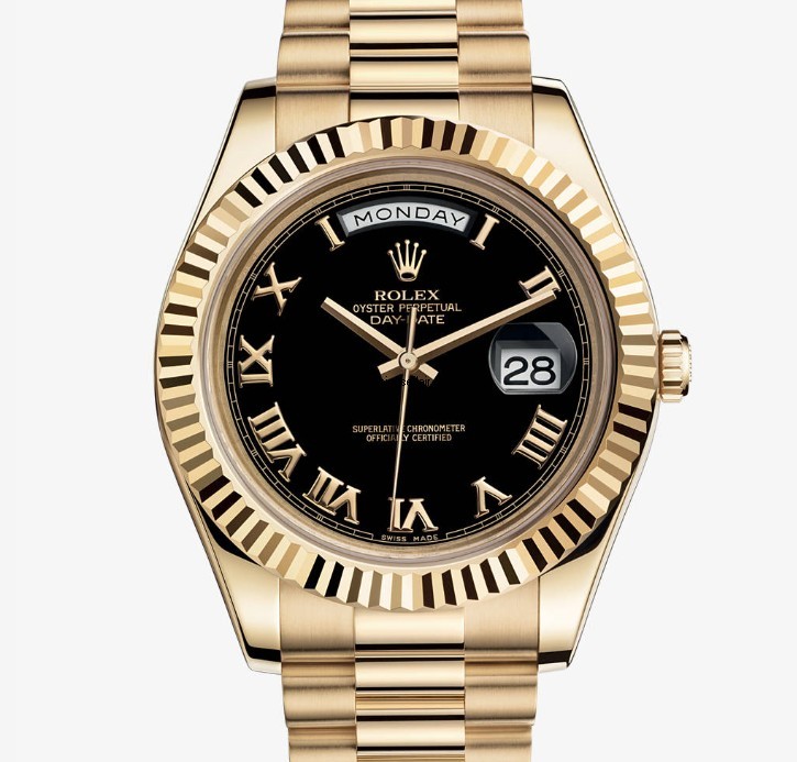 Rolex Date-Day II 41 mm Gold Roman Watch - SWISS Quality 1:1